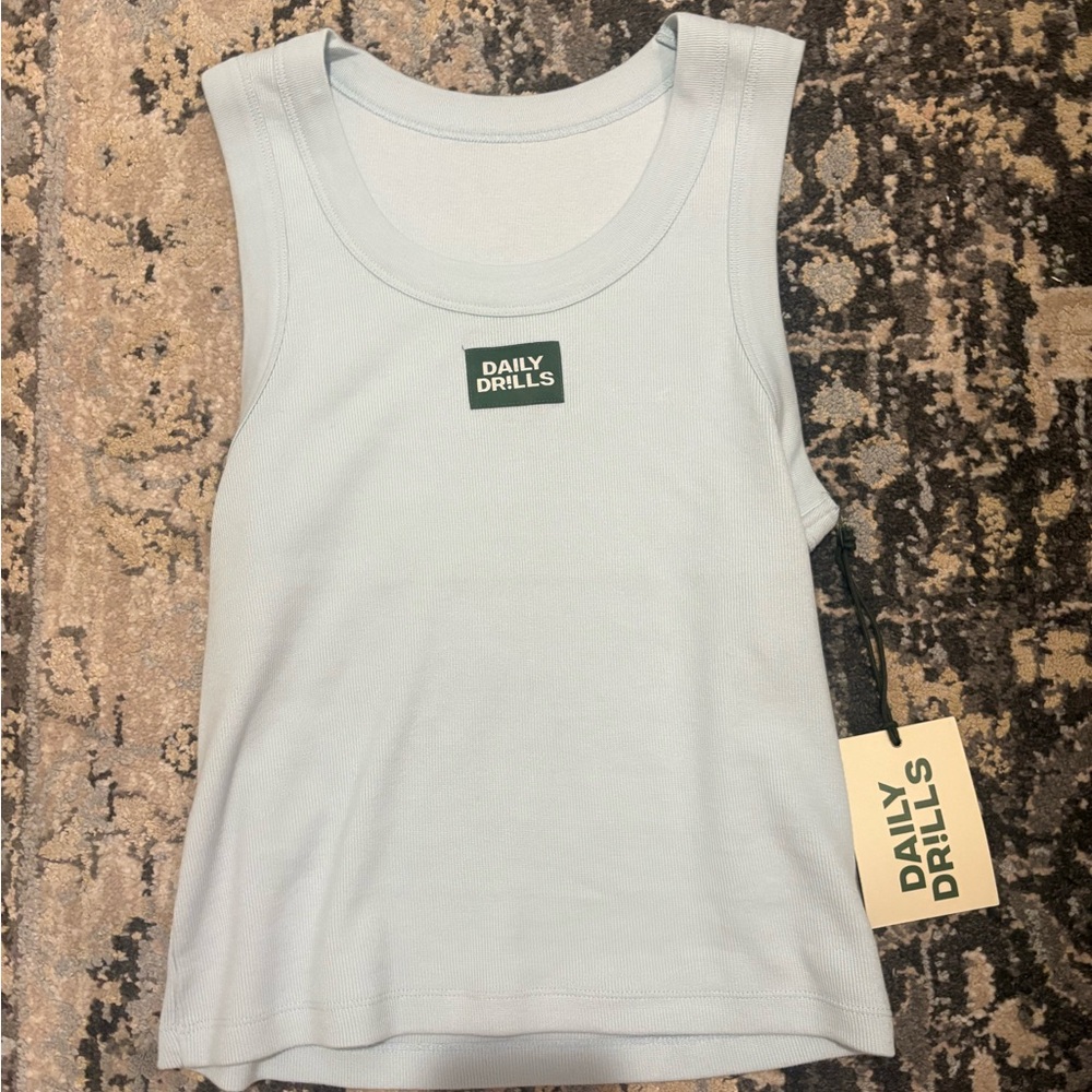 Daily Drills Sky Blue Sleeveless Top